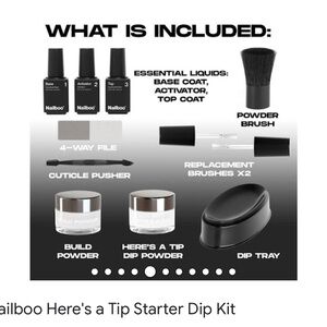 Brand New Nailboo Dip kit (white) Nail polish
